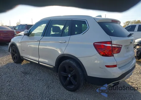 2017 BMW X3 xDrive28I из США, поврежденный, VIN 5UXWX9C37H0T21611